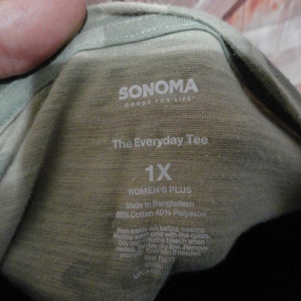Sonoma Camo long sleeve T sz 1Xl, gently worn, - Picture 5 of 5